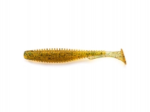 Силиконовая приманка FishUp U-Shad 3,5" - col.036 (Caramel/Green & Black), (8 шт.)