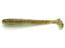 Силиконовая приманка Keitech Swing Impact 4,5" - col.401 (Green Pumpkin/Chartreuse), (6 шт.)