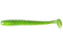 Силиконовая приманка Keitech Swing Impact 4,5" - col.424 (Lime Chartreuse), (6 шт.)