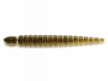 Силиконовая приманка Keitech Custom Leech 3" - col.101C (Green Pumpkin PP.), (10 шт.)