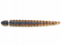 Силиконовая приманка Keitech Custom Leech 3" - col.111C (Cinnamon PP./Blue Neon), (10 шт.)