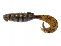 Силиконовая приманка Keitech Flapper Grub 4" - col.101 (Green Pumpkin PP.), (7 шт.)