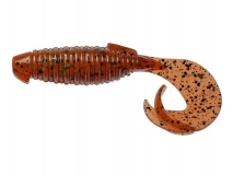 Силиконовая приманка Keitech Flapper Grub 4" - col.EA#01 (Orange Pepper), (7 шт.)