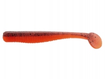 Силиконовая приманка Lucky John Long John 4,2" - col.T48 (Red Fire Tiger), (6 шт.)
