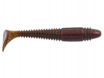 Силиконовая приманка Lucky John Tioga Fat 3,9" - col.PA03 (Green Pumpkin), (5 шт.)