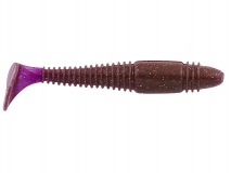 Силиконовая приманка Lucky John Tioga Fat 3,9" - col.S13 (Purple Plum), (5 шт.)