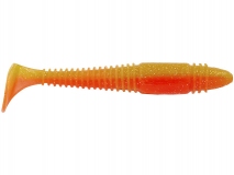 Силиконовая приманка Lucky John Tioga Fat 3,9" - col.T26 (Orange Chart), (5 шт.)