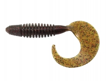 Силиконовая приманка Lucky John Crusher Grub 3,9" - col.PA03 Green Pumpkin), (5 шт.)