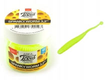 Силиконовая приманка Lucky John Spanky Worm 3,2" - col.S88 (Yellow Chartreuse), (10 шт.)