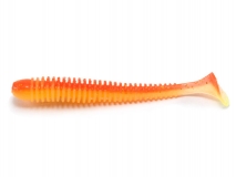 Силиконовая приманка Lucky John Spark Tail 4" - col.T54 (Sun Shine Lemon), (5 шт.)