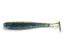 Силиконовая приманка Lucky John Spark Tail 4" - col.T59 (Dark Blue Belly), (5 шт.)
