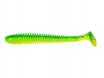 Силиконовая приманка Lucky John Spark Tail 3" - col.T18 (Electric Minnow), (7 шт.)