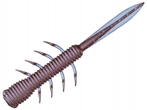 Силиконовая приманка Toirtap Stinger 3" - col.01 (Фиолетовый с блестками), (5 шт.)