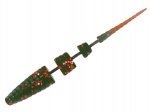 Силиконовая приманка Toirtap Джавастик 3" - col.04 (Машинное масло зелень), (10 шт.)