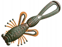 Силиконовая приманка Toirtap Lasso 3,5" - col.04 (Машинное масло зелень), (4 шт.)