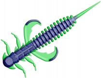 Силиконовая приманка Toirtap Fish Killer 3,8" - col.102 (Ultramarine/Chartreuse), (4 шт.)