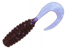 Силиконовая приманка Toirtap Твистер-М 1,2" - col.01 (Фиолетовый с блестками), (10 шт.)