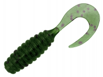 Силиконовая приманка Toirtap Твистер-М 1,6" - col.05 (Зеленый), (10 шт.)