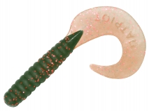Силиконовая приманка Toirtap Твистер-Т 3,6" - col.04 (Машинное масло зелень), (5 шт.)