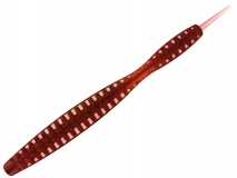 Силиконовая приманка Toirtap Червь-Т 3" - col.03 (Коричневый с блестками), (10 шт.)