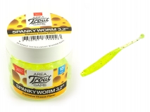 Силиконовая приманка Lucky John Spanky Worm 3,2" - col.071 (Lime Chartreuse), (10 шт.)