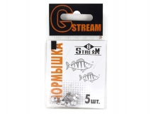 Мормышка свинцовая G.Stream Кристалл большой с отверстием, 5,3 мм, (5 шт)