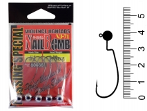 Джиг-головка Decoy Nail Bomb VJ-71, #1, 1/16(1,75 г) , (5 шт.)
