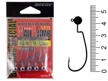 Джиг-головка Decoy Nail Bomb VJ-71, #1/0, 1/16(1,75 г), (5 шт.)