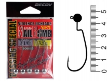 Джиг-головка Decoy Nail Bomb VJ-71, #1/0, 1/8(3,5 г), (5 шт.)