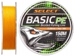 Шнур Select Basic PE 0,06 мм, 3 кг, 150 м, оранжевый