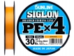 Шнур Sunline Siglon PE x4 #1.7 (0,223 мм), 150 м (оранжевый)
